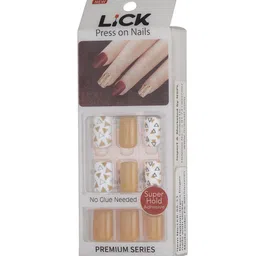 LICK Press 12 Pcs Reusable Artificial Stick on Nails With Application Kit image 4