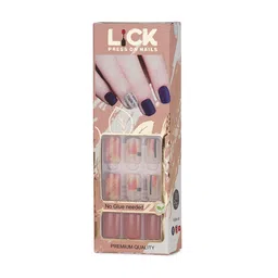 LICK 30 Pcs Square Shape Artificial Nails Extension With Application Kit - LKB-88-56 image 5