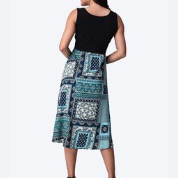 Popwings Bohemian Printed Fit & Flare Midi Dress image 4