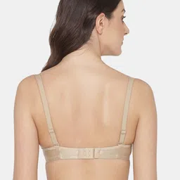 Tweens Beige & Peach-Coloured Set of 2 Solid Heavily Padded Push-Up Bra image 3
