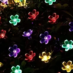 SPARK WORLD Blue & Yellow Flower Shape String Lights image 5
