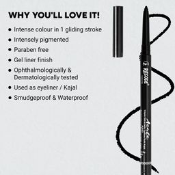 Recode Acute Smudge Proof & Waterproof Crayon Retractable Eyeliner 0.35 g - Black 01 image 5