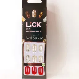 LICK Set Of 30 Reusable French Manicure Artificial Press On Nails Extension image 3
