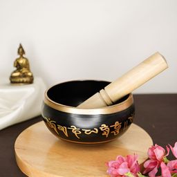 Ekhasa Black Tibetan Meditation Singing Bowl-image-7