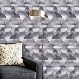 ArtzFolio Grey Printed Self-Adhesive Non-PVC Peel & Stick Wallpaper-48