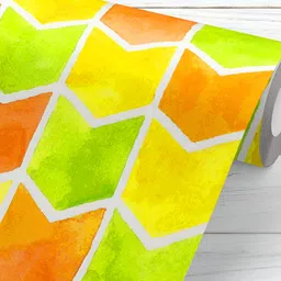 ArtzFolio Yellow & Green Watercolour Arrows-Printed Peel & Stick Wallpaper-picture-10