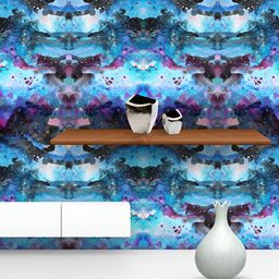 ArtzFolio Blue & Pink Printed Self-Adhesive Wallpaper-image-54
