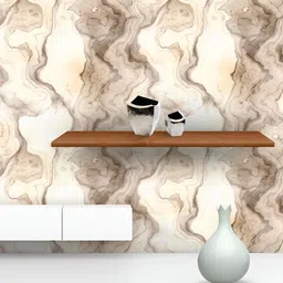 ArtzFolio Brown Abstract Printed Non-PVC Self-Adhesive Peel & Stick Wallpaper-14