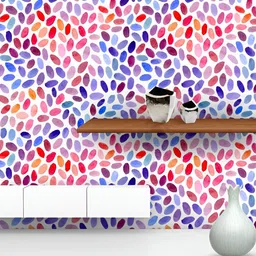 ArtzFolio White & Blue Printed Self Adhesive Wallpaper-image-93