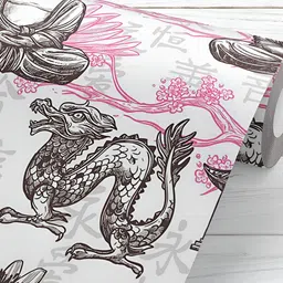 ArtzFolio Grey & Pink Printed Self Adhesive Decals & Stickers-image-88