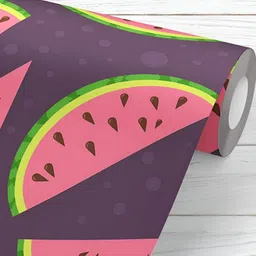 ArtzFolio Purple & Pink Printed Self Adhesive Wallpaper-image-88