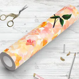 ArtzFolio Orange & Pink Printed Self-Adhesive Water-Resistant Peel & Stick Wallpaper-image-93