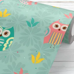 ArtzFolio Green Bird Printed Peel & Stick Self-Adhesive Wallpaper-image-30