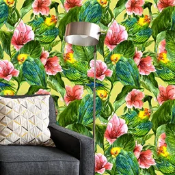 ArtzFolio Yellow & Green Floral Printed Self Adhesive Wall Decal-image-39
