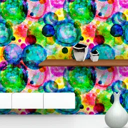 ArtzFolio Green & Blue Printed Self Adhesive Peel & Stick Wallpaper-image-52