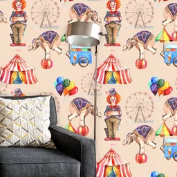 ArtzFolio Peach-colored & Brown Printed Self-adhesive Wallpaper-13