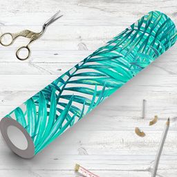 ArtzFolio Green & White Printed Self-Adhesive Wallpaper-image-102