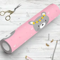 ArtzFolio Pink & Grey Printed Self-Adhesive Peel & Stick Wallpaper-image-89