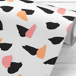 ArtzFolio White & Black Abstract Printed Self Adhesive Water Resistant Wallpaper-image-96