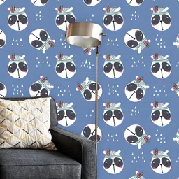 ArtzFolio Blue & White Panda Peel & Stick Self-Adhesive Wallpaper-image-17
