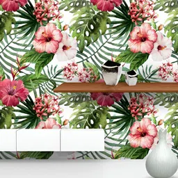 ArtzFolio Green & White Printed Self Adhesive Wallpaper-image-15