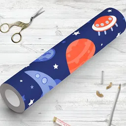 ArtzFolio Blue & Orange Printed Peel & Stick Wallpaper-20
