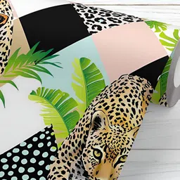 ArtzFolio Brown & Green Leopard Printed Peel & Stick Wall Decal-image-46