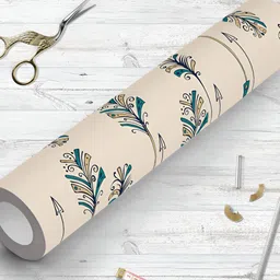 ArtzFolio Beige & Green Printed Self Adhesive Wall Decal-picture-30