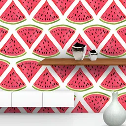 ArtzFolio Green and Pink Print Peel & Stick Non-PVC Vinyl Self-Adhesive Wall Sticker-15