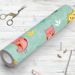 ArtzFolio Green & Pink Printed Self Adhesive Wallpaper-18