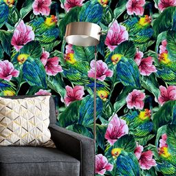 ArtzFolio Green Printed Self-Adhesive Peel & Stick Wallpaper-7