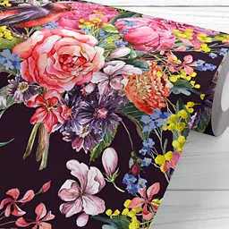 ArtzFolio Black & Pink Printed Self-Adhesive Water-Resistant Wallpaper-image-86