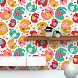 ArtzFolio Orange and Red Printed Peel & Stick Self-Adhesive Wallpaper Sticker-image-55
