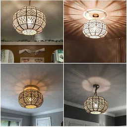 Kaahira Macrame Boho Light Ceiling Lamp image 4