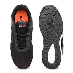HRX by Hrithik Roshan Men Black & Red Mesh Memory Foam Non-Marking Running Shoes image 3