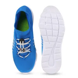 FAUSTO Men Blue Mesh Running Non-Marking Shoes image 5