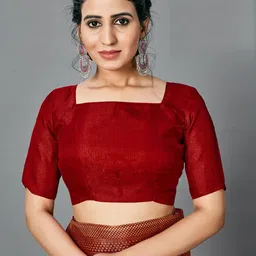 Anouk Ethnic Motifs Block Print Saree image 2