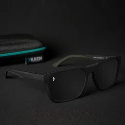 Eyewearlabs Unisex Rectangle Sunglasses with Polarised Lens ELKASKurtC2 image 5