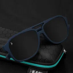 Eyewearlabs Unisex Rectangle Sunglasses with Polarised Lens ELKASKlayC2 image 2