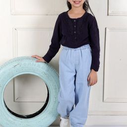 Superminis Girls Comfort Relaxed Fit Mid Rise Cotton  Jeans-picture-57