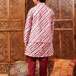 Stylo Bug Boys Ombre Printed Sequinned Kurta with Pyjamas image 4