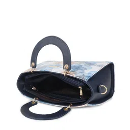 AMYENCE Floral Printed Structured Handheld Bag image 2