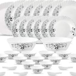 Pack of 33 Opalware MYSTERIO BLACK Dinner Set-13