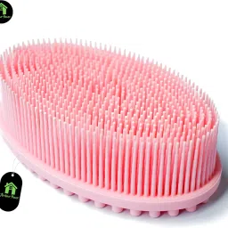 Silicone Bath Brush Double Sided Shower Scrubber Body Skin Exfoliating Scrubbing-image-48