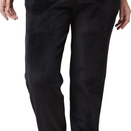 spykar Women Solid Black Track Pants-picture-5
