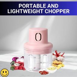 Electric Chopper, Rechargeable Chopper for Kitchen Vegetable & Onion GarlicB284 Electric Vegetable & Fruit Chopper-image-62