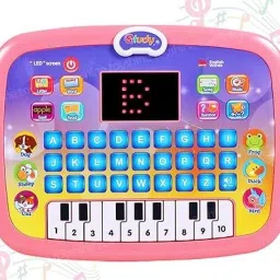 Educational Learning Kids Laptop Tablet Computer Plus Piano with led Screen-picture-17