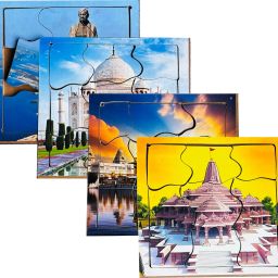 Set of 4 Wonders of India Jigsaw Puzzle Learning and Educational Toys for Kids-image-53