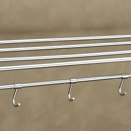 STAINLESS STEEL TOWEL HOLDER ROUND DESIGN CHROME FINISHING 24"HEAVY QUALITY SILVER Towel Holder-image-23