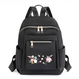 Small 10 L Backpack BLACK LOVELY Fancy style backpack for girls | college Bag-image-92